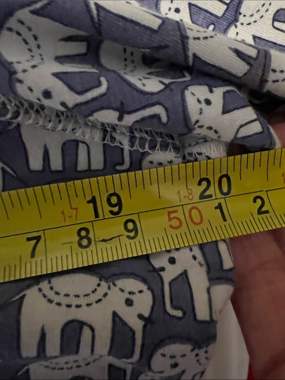 Roller Rabbit Navy & White Elephant-Print Long Sleeve Pajama Set Size Medium - Picture 7 of 11
